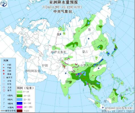 7月6日国外天气预报 受热带低压影响菲律宾群岛大暴雨