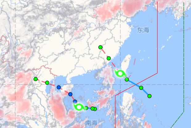 福建台风网台风路径图 7号台风未来会登陆福建吗