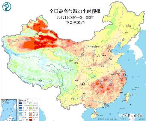 目前江汉淮河等地仍有强降雨 长沙南昌等江南气温30℃以上