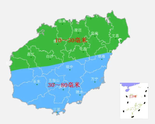 南海热带低压实时路径图发布 热带低压登陆海南对哪些地方有影响