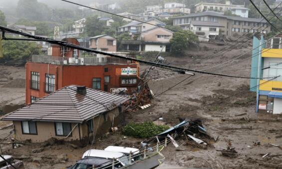 日本静冈泥石流最新消息更新 9人死亡仍有20人下落不明