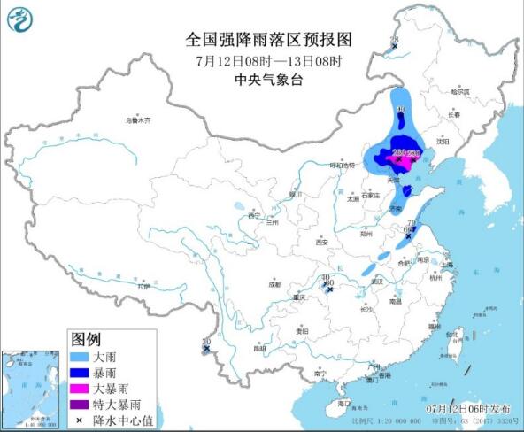 华北东北等地持续大暴雨天气 长沙南昌等南方多地气温32℃以上