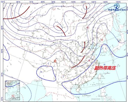 副热带高压竟到了黑龙江 省会哈尔滨气温逼近35℃