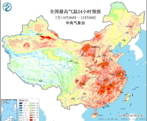 北方降雨减弱四川依旧有大暴雨 浙江江西等地气温普遍30℃以上