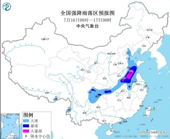 华北黄淮一带仍有强降雨的天气 浙江福建将有35℃以上高温