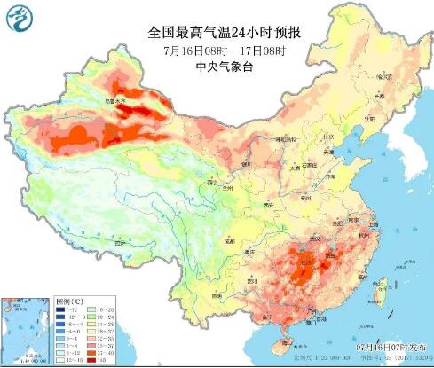 全国性高温预警连发8天 内蒙古宁夏等地有35℃以上高温