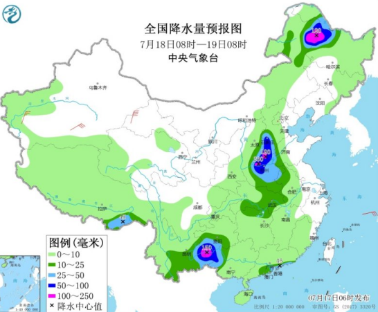 黄淮贵州等地有强降水天气 广东福建局部地区有大到暴雨