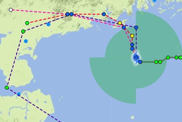 温州台风网7号台风查帕卡最新消息 距离广东阳江约160公里