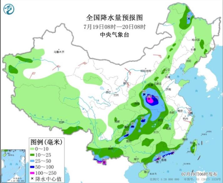 台风烟花21日移入东海向闽浙靠近 华北黄淮等地仍有强降雨