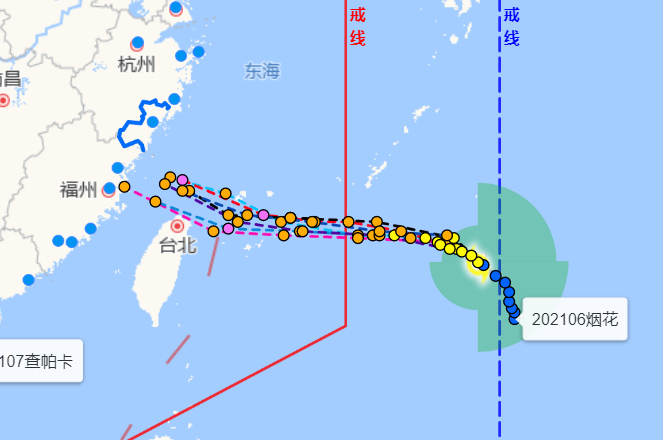 台风最新消息2021年6号台风 台风烟花未来路径登陆地点预测