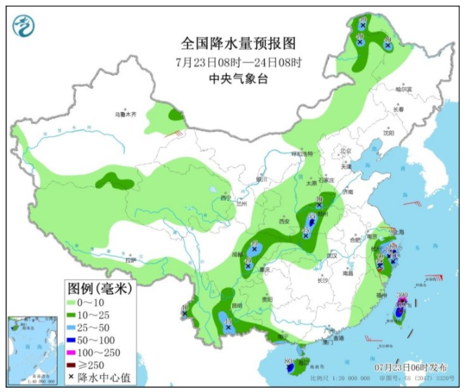 6号台风烟花逼近浙江上海 河南仍受烟花影响暴雨不断