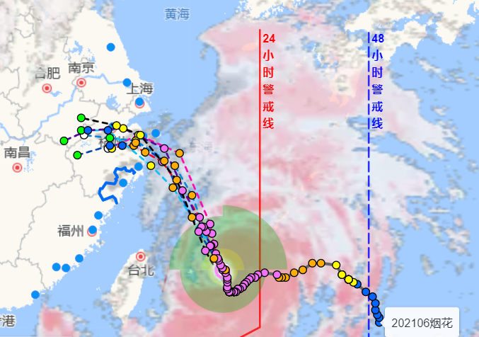 2021年第6号台风即将登陆 台风烟花致华东地区有大风和暴雨