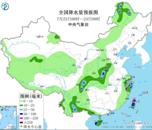 6号台风最新消息今天 台风烟花继续逼近华东沿海河南今日仍有强降雨天气