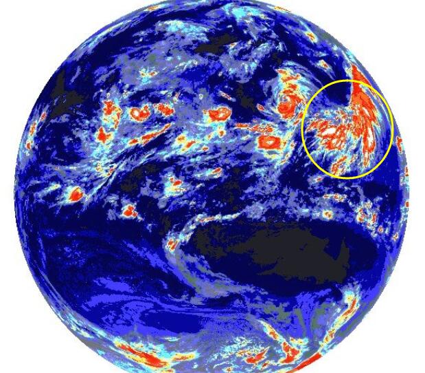 8号台风路径实时发布系统最新卫星云图 8号台风尼伯特即将生成云图发展