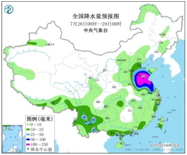 台风烟花北上影响江苏安徽山东等 华北黄淮等部分地区有强降雨