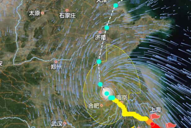 山东台风烟花实时路径走势图 29日进入山东风雨提前“到货”