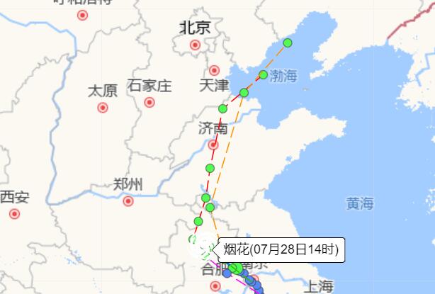 台风烟花外围影响北京强风雨将袭 东部局地大暴雨大风达8级​