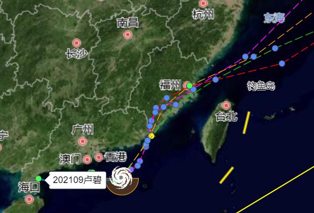 广东台风路径实时发布系统最新路径图 9号台风生成为广东带来强风雨