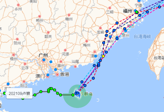 温州台风网最新实时路径图9号台风 台风卢碧于5日在广东陆丰到福建晋江一带沿海登陆