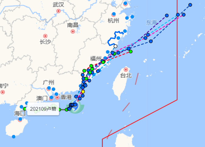 温州台风网9号台风实时路径图发布 台风卢碧强度逐渐加强明日中午登陆广东