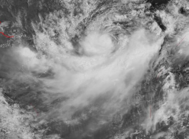 第9号台风路径实时发布系统卫星云图 台风卢碧今日最新云图更新