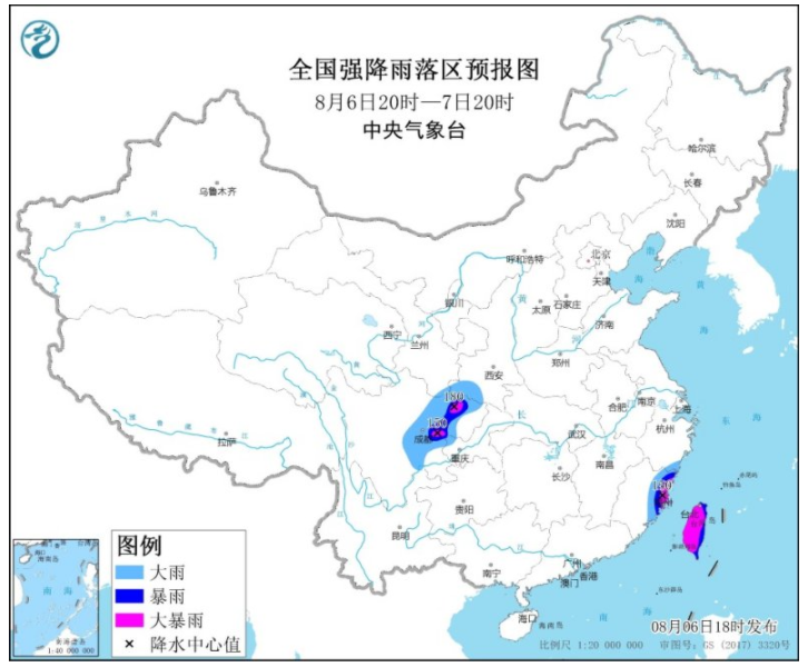 台风卢碧路径实时发布系统 卢碧靠近台湾影响福建台湾等地有暴雨