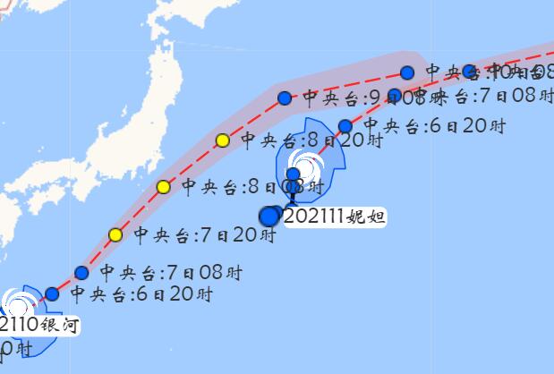 11号台风妮妲实时路径分析 未来最强可达多少级