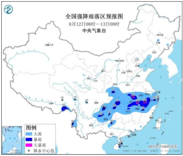 西南东部至长江中下游降雨迎最强段 湖北安徽浙江等局部大暴雨