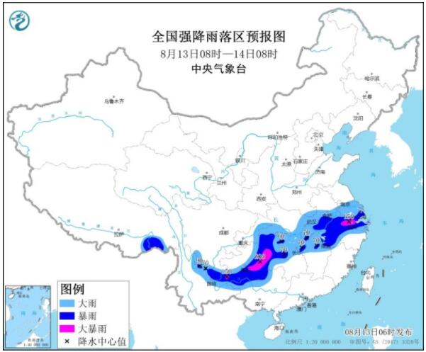 重庆贵州长江中下游仍处降雨最强段 安徽湖南等局部伴雷暴大风天气