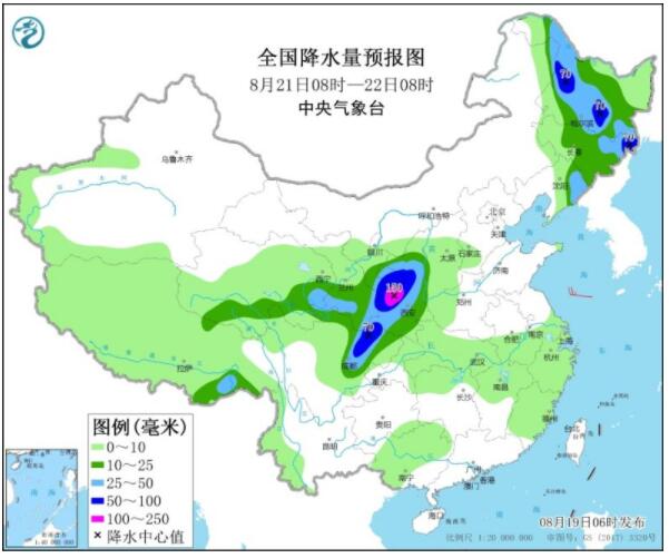 北方自西向东降水进程中 河北天津山东等局部大暴雨
