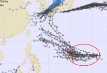 12号台风奥麦斯实时路径发展趋势图 十二号台风最新路径走向预测图