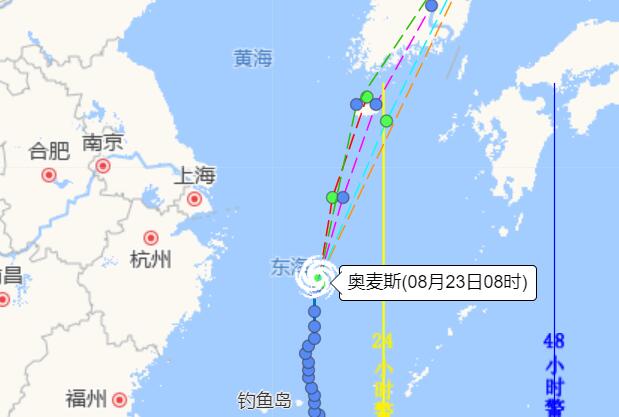 今年12号台风路径实时路径图 将给福建浙江等沿海带来较强风