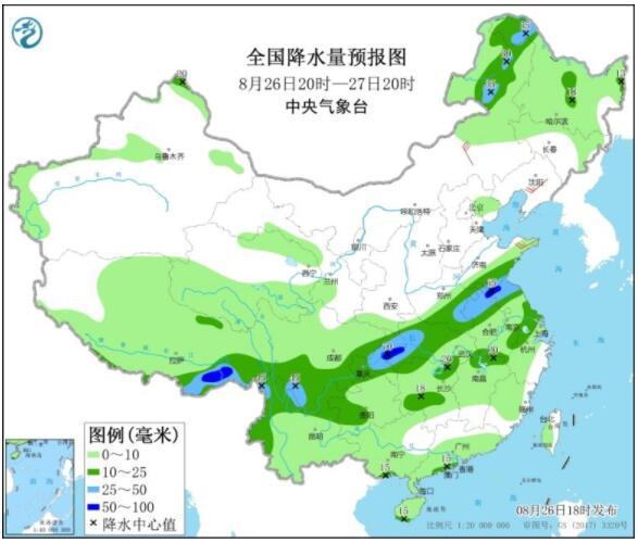 西南陕西江汉等迎较强降雨过程 内蒙古东北部分地区强对流天气多发