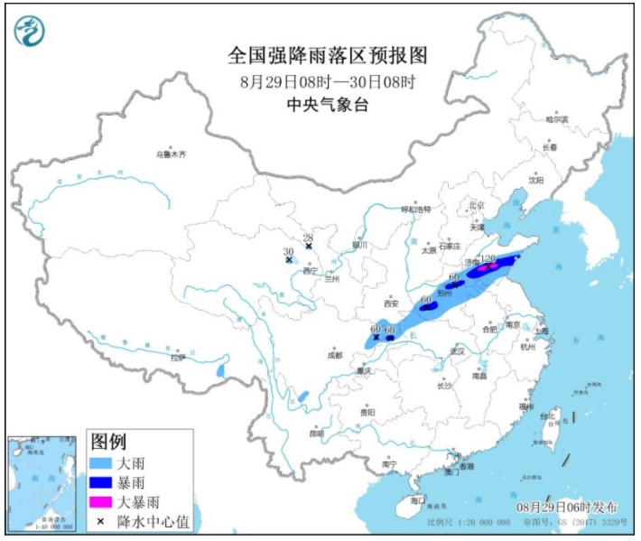 四川重庆陕西等地有强降雨天气 西藏青海西北等地有中到大雨
