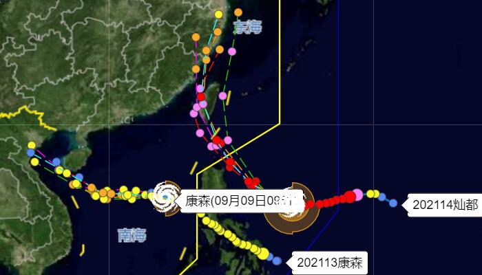 广东台风网最新台风路径实时发布  13号14号台风外围双重影响广东