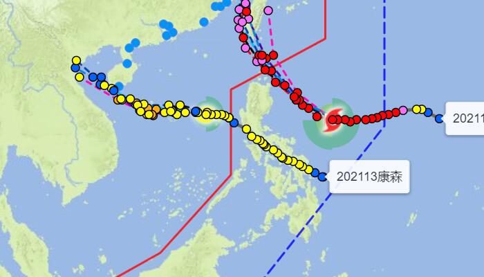 上海台风网14号台风实时路径图 未来台风灿都对上海有影响吗