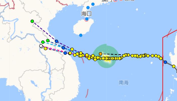 台风灿都实时路径最新消息 14号台风未来会登陆哪里