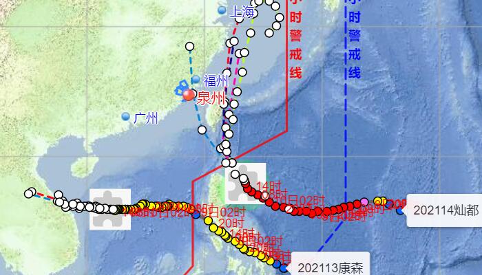 2021年第14号台风灿都最新消息 仍保持17级以上超强台风状态