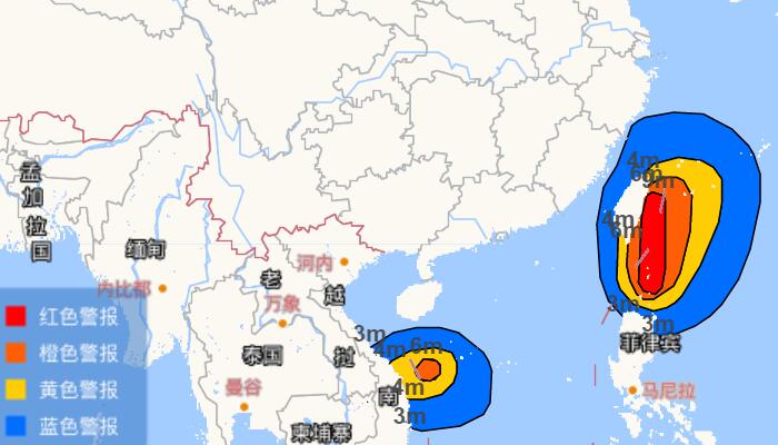 十四号台风灿都路径实时发布系统 12日登陆或擦过我国台湾省