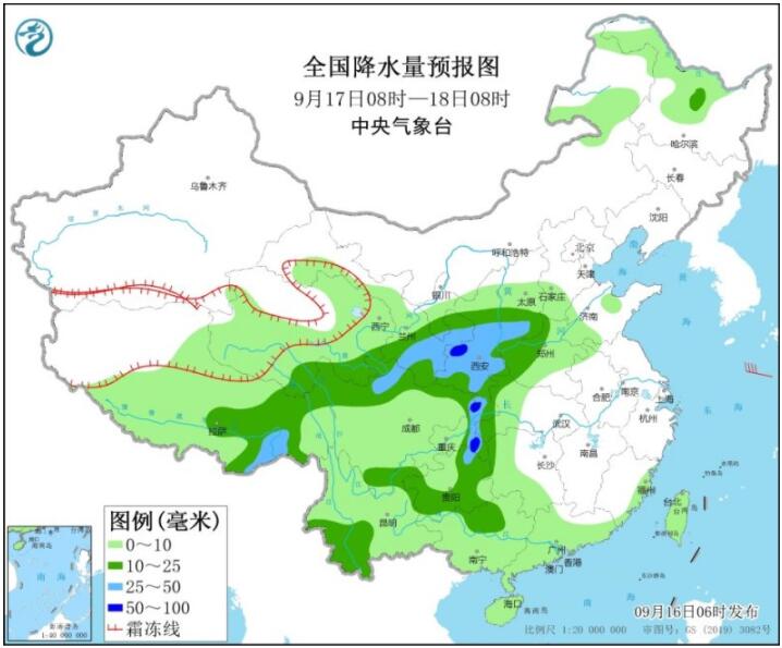 台风灿都对江浙沪沿海仍有影响 四川盆地重庆贵州有强降雨