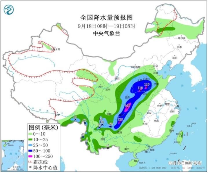 中秋假期西北西南等有较强降雨 陕西山西重庆等局部现大暴雨