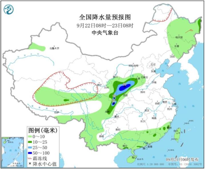 中秋节东北部分地区有明显降雨 明起西北四川等迎较强降雨