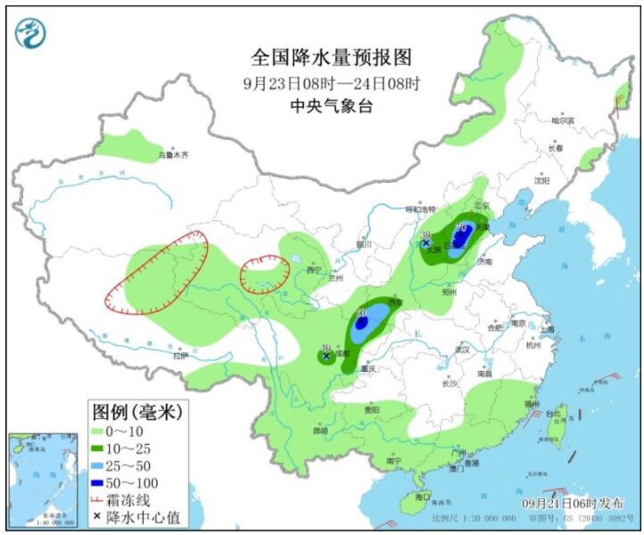 中秋节东北部分地区有明显降雨 明起西北四川等迎较强降雨