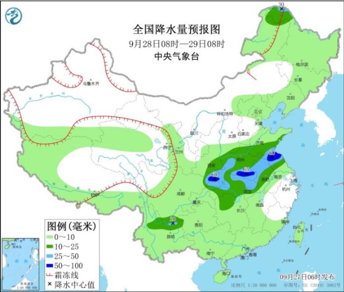 陕西四川河南等仍有较强降雨 “蒲公英”未来对我国海域无影响