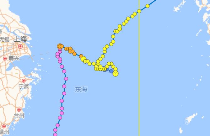 2021台风蒲公英路径最新走向图 29日晚将拐向东北方向移动