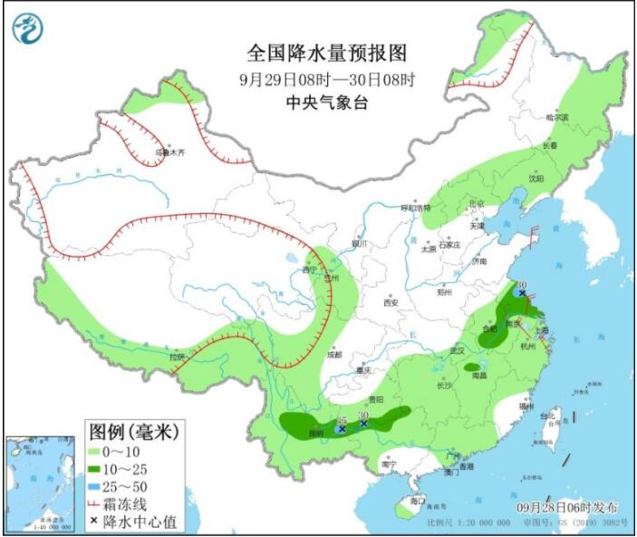 江南华南等地仍持续高温天 “蒲公英”逐渐向日本东南部靠近