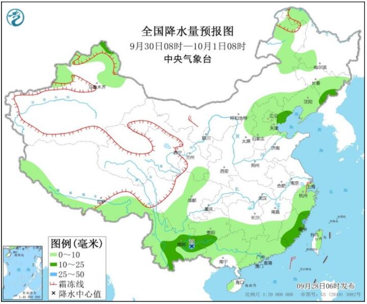 江南华南等地仍持续高温天 “蒲公英”逐渐向日本东南部靠近