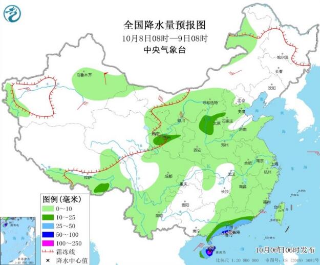 国庆第6天四川陕西等地仍有强降雨 新疆甘肃等地将有降雪天气