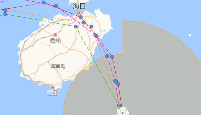 海口17号台风最新消息今天  “狮子山”登陆海南后可能经过海口