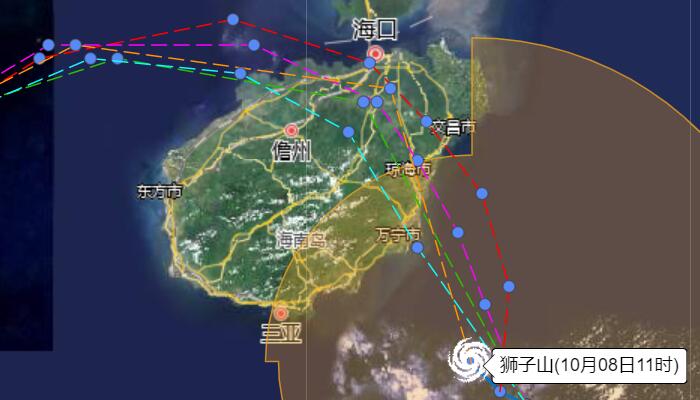 17号台风最新消息实时路径图 将登陆海南陵水至文昌一带沿海